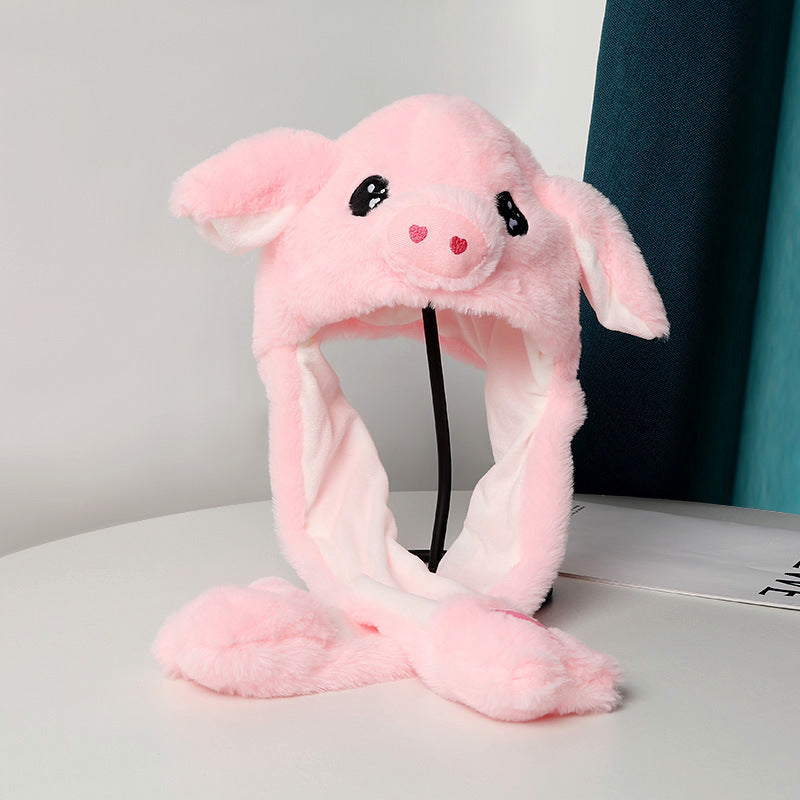 Warm Plush Moving Ear Hat Limorista