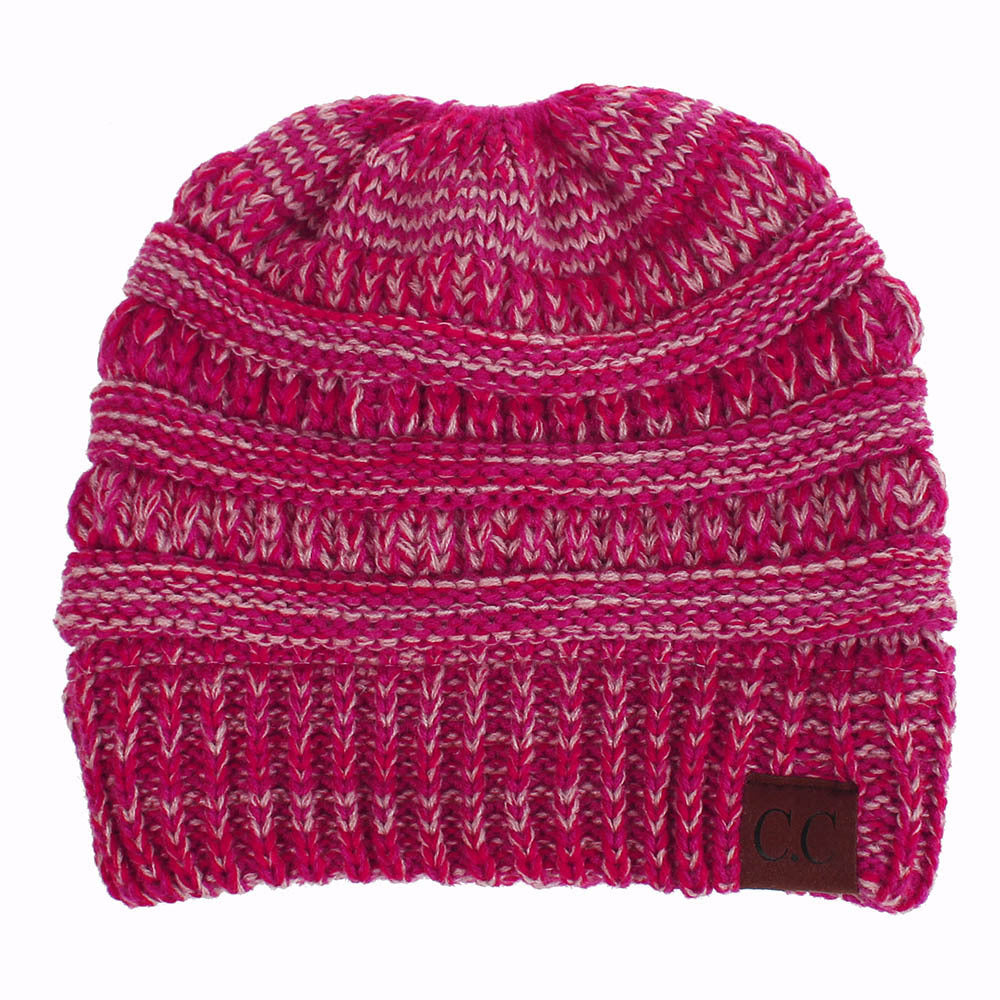 Knitted Ponytail Hat, Women&