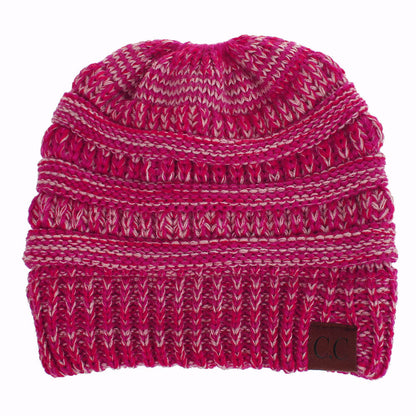 Knitted Ponytail Hat, Women&