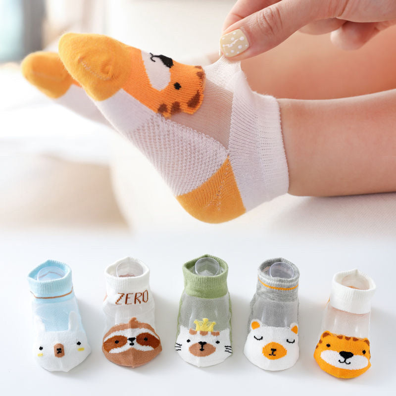 Baby Short Socks Thin Mesh Silk Room Socks Limorista