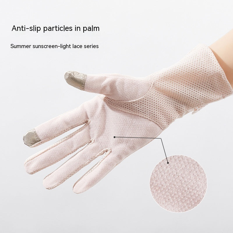 Lightweight Breathable Lace Sun Protection Gloves Limorista