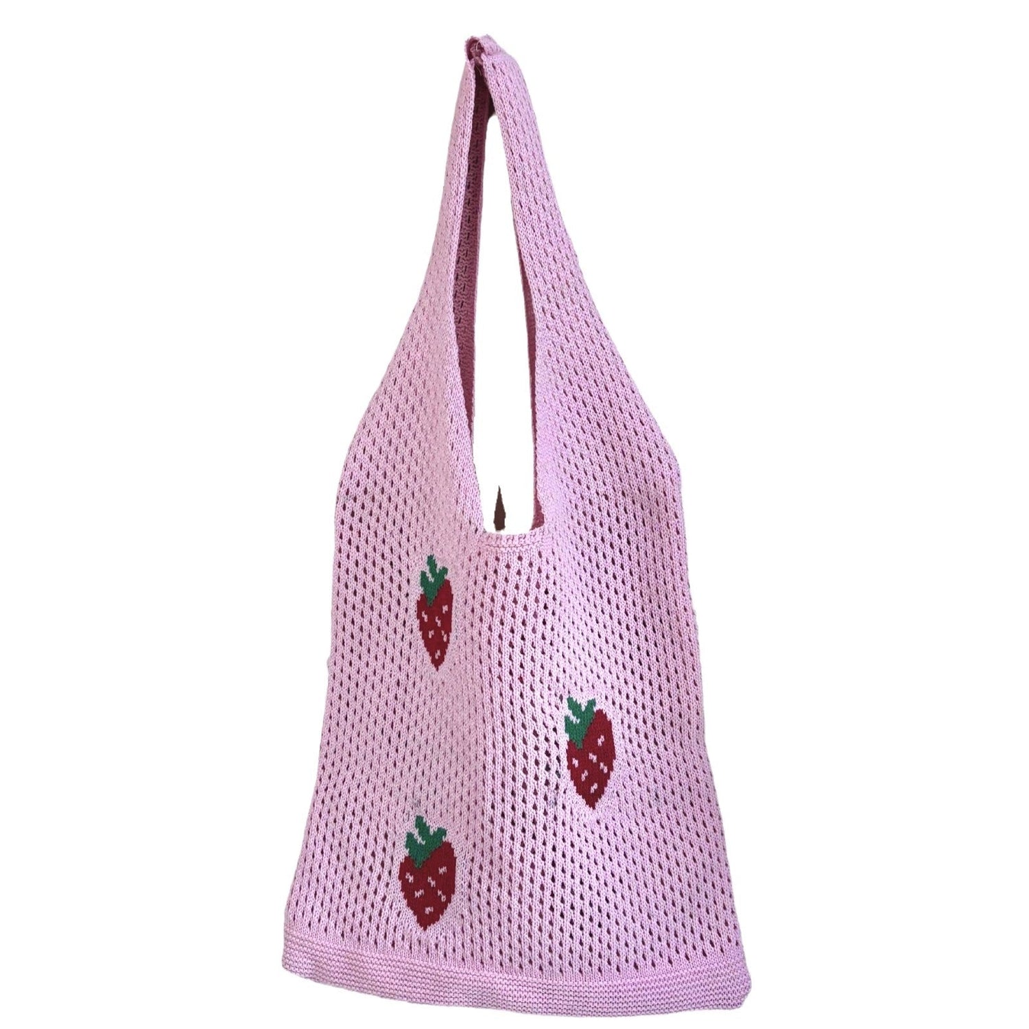 Japanese And Korean Strawberry Knitted Hollow Bag Limorista