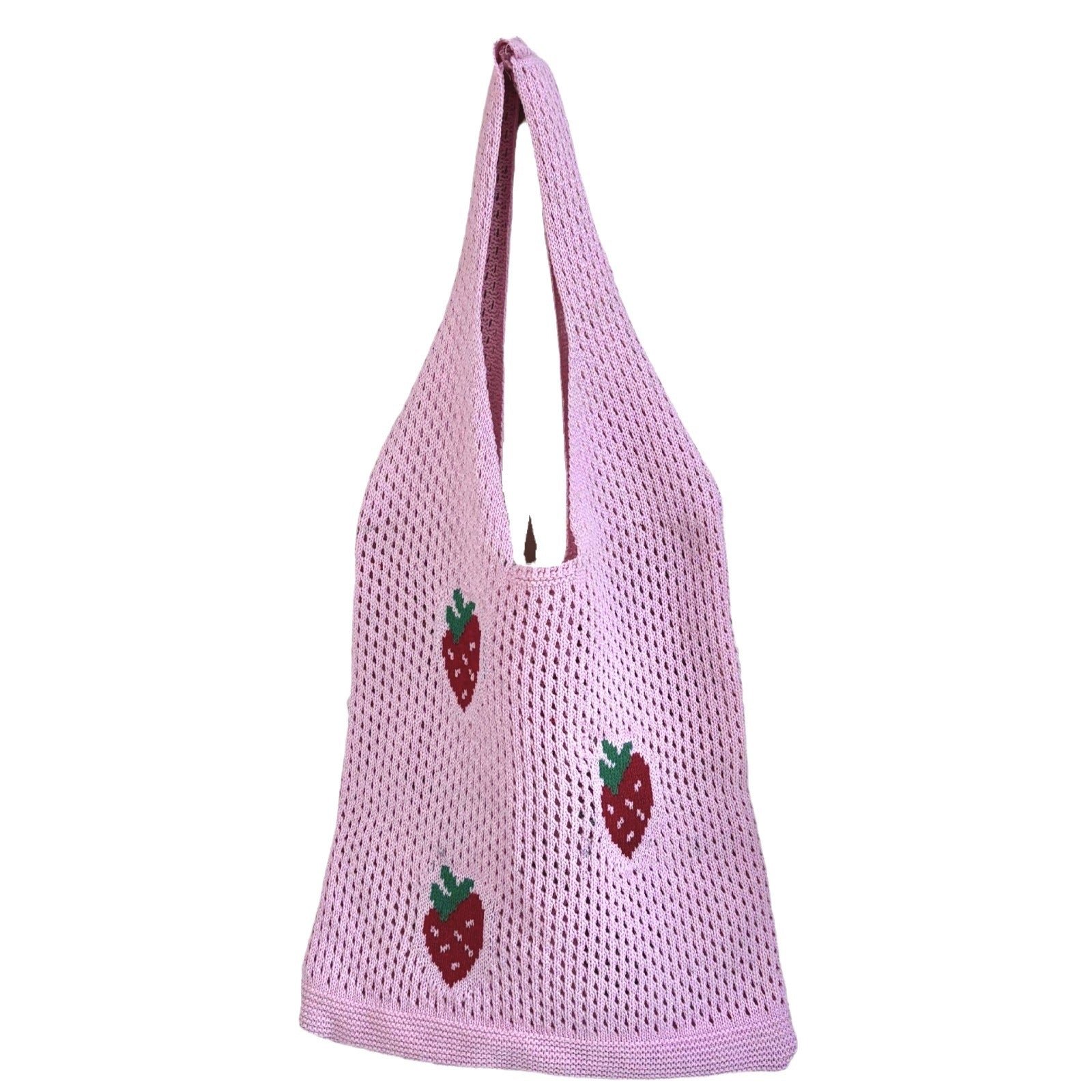 Japanese And Korean Strawberry Knitted Hollow Bag Limorista