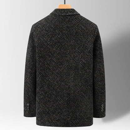 Chenille Casual Simple Suit Jacket For Men Limorista