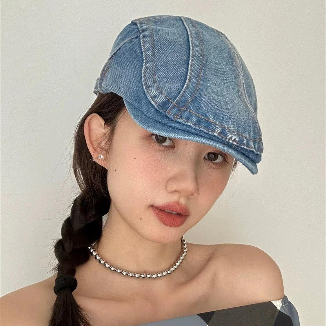 Washed Denim Advance Hats Women&