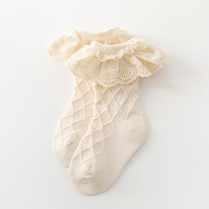 Korean Solid Lace Girls&