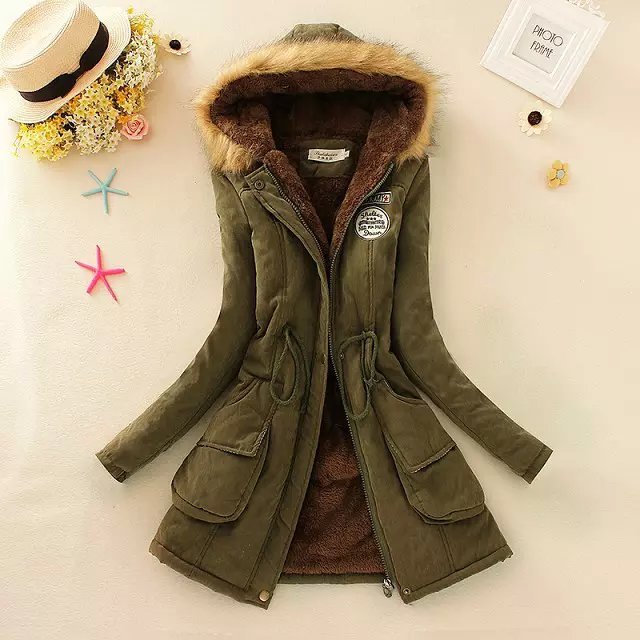 Thick Winter Jacket Women Large Size Long Section Hooded parka outerwear new fashion fur collar Slim padded cotton warm coat Limorista