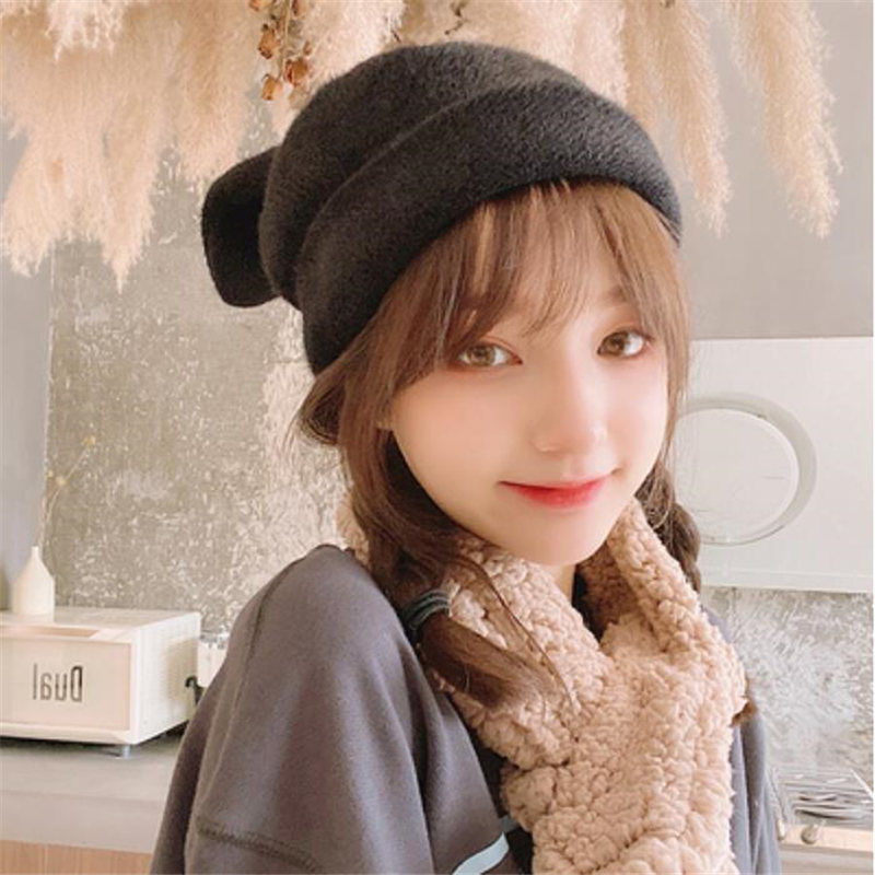 Winter Girl Cute Cold Protection Warm Beret Limorista