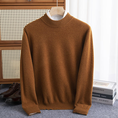 Half-collar Wool Sweater Male Limorista