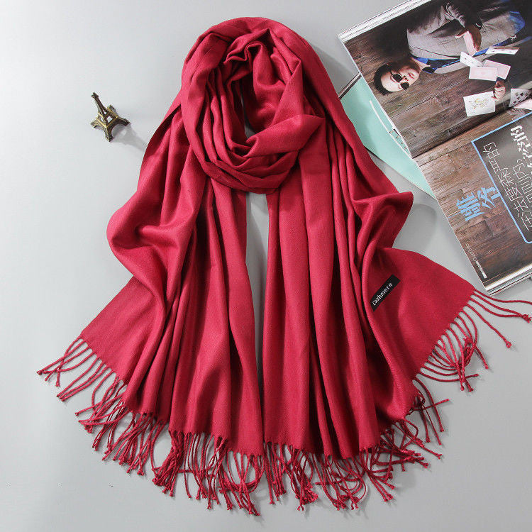 Fashion Cashmere Dual-use Shawl Warm Scarf Limorista