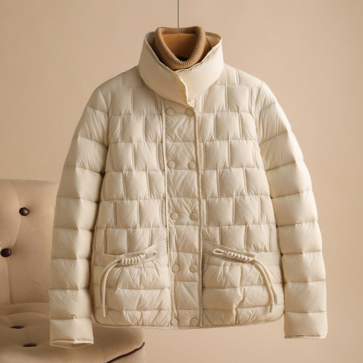 Fashion Simple Thin Lightweight Short Type Down Jacket Limorista