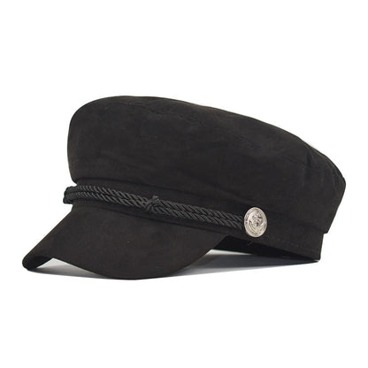 Vintage deerskin velvet octagonal hats Limorista