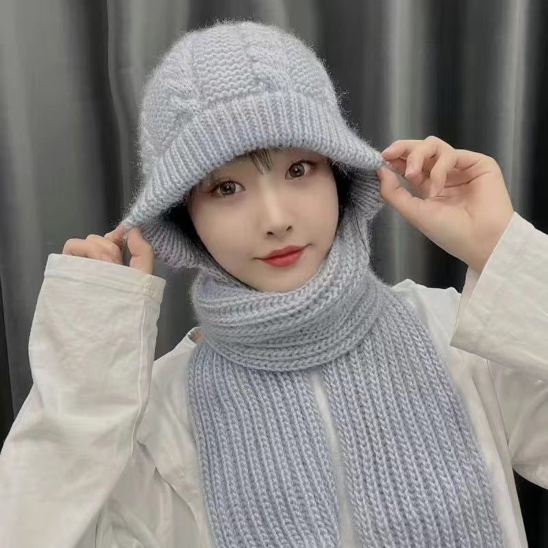 Hat Scarf Thickened Warm-keeping And Cold-proof Snow Hat Limorista
