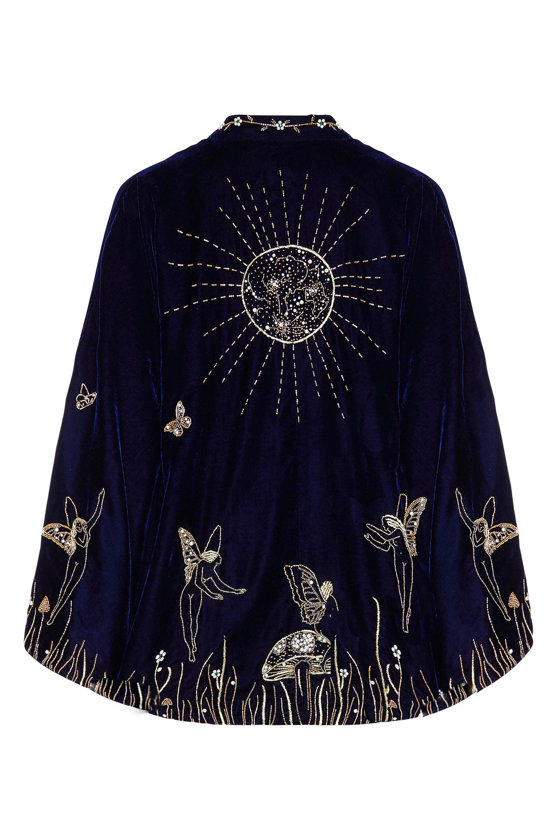 Embroidered Wheat Ear Velvet Jacket With Heavy Craftsmanship Limorista