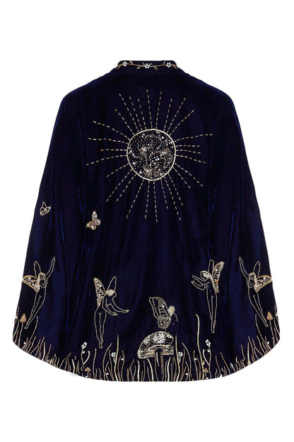Embroidered Wheat Ear Velvet Jacket With Heavy Craftsmanship Limorista