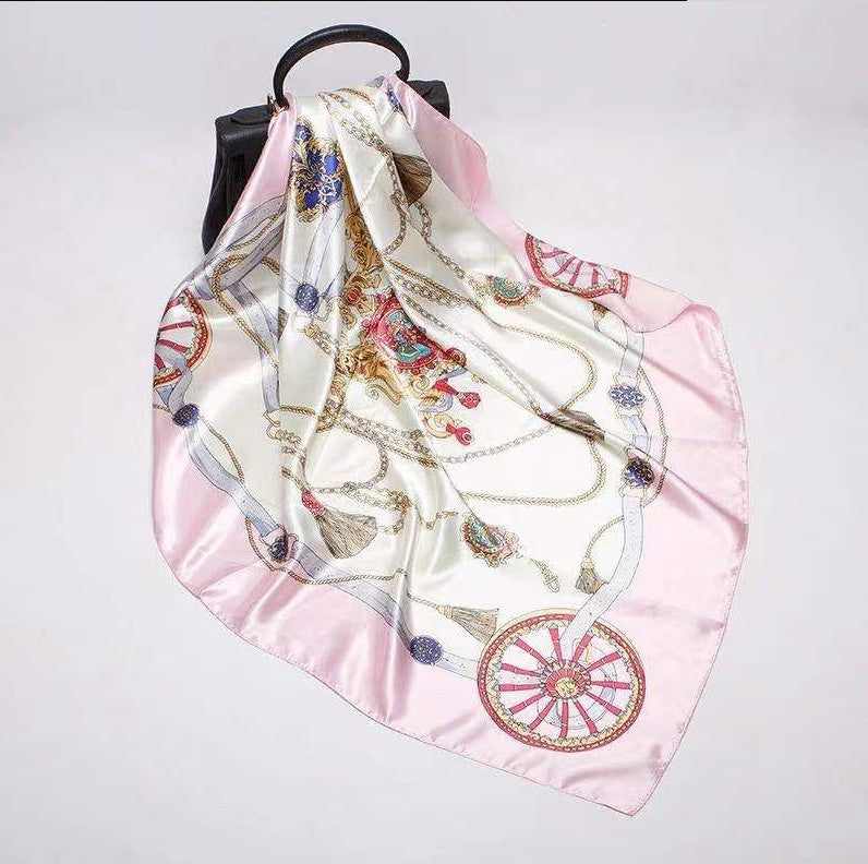 Digital Printed Square Silk Scarf Limorista
