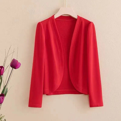 Shawl Cardigan Short Cardigan Pure Color All-matching Women Limorista