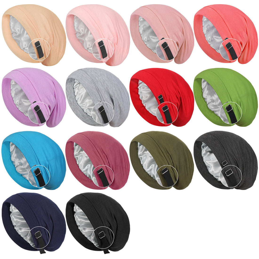 Two-tier Adjustable Nightcap Sleeve Cap Limorista