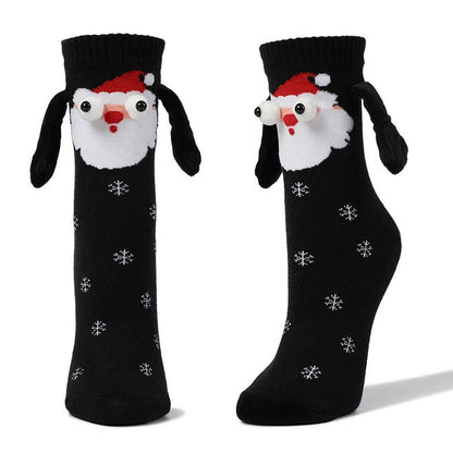 Couple Magnetic Handle Cute Hand Socks Christmas Limorista