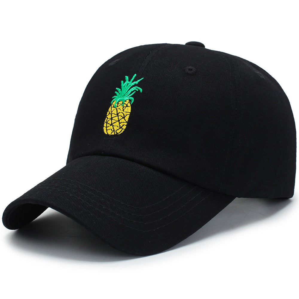 Fashion Unisex Pineapple Print Baseball Cap Snapback Adjustable Hip Hop Flat Hat Limorista