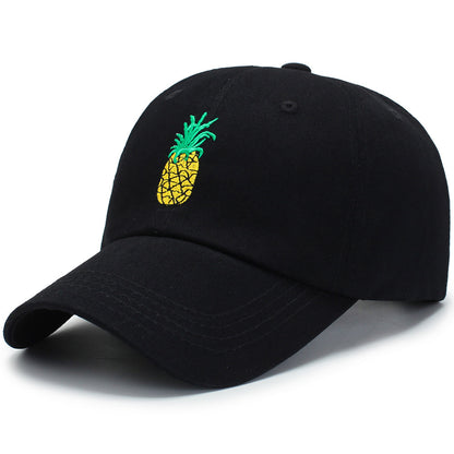 Fashion Unisex Pineapple Print Baseball Cap Snapback Adjustable Hip Hop Flat Hat Limorista