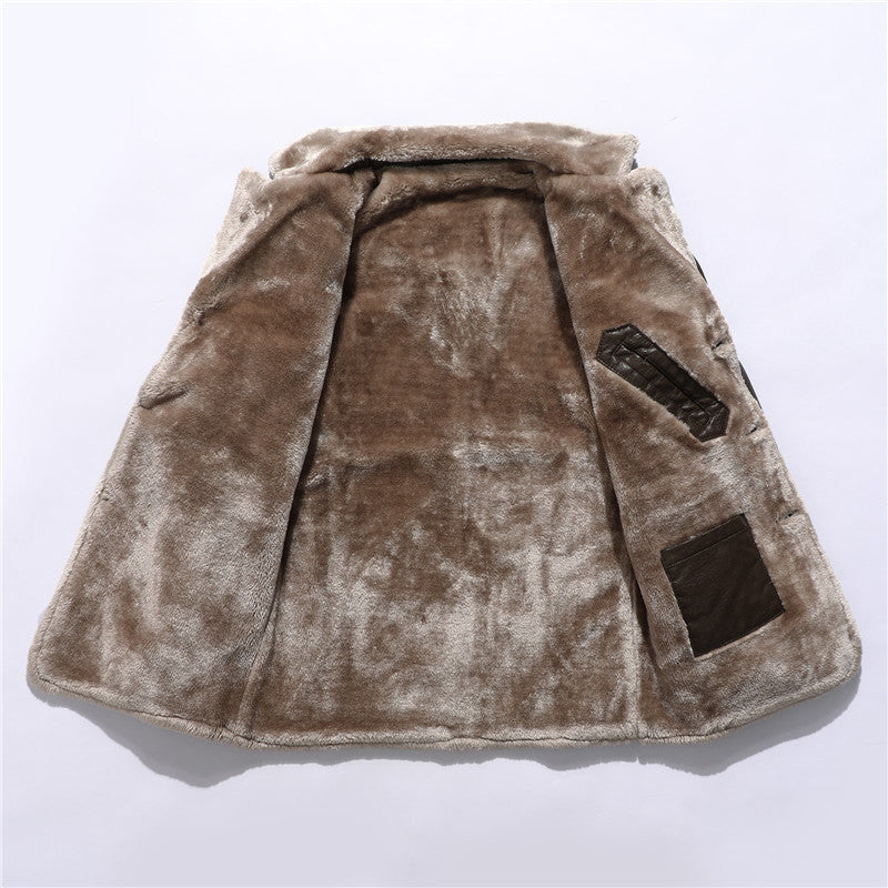 Plush Large Lapel Suit Fur Plush Jacket Men Limorista