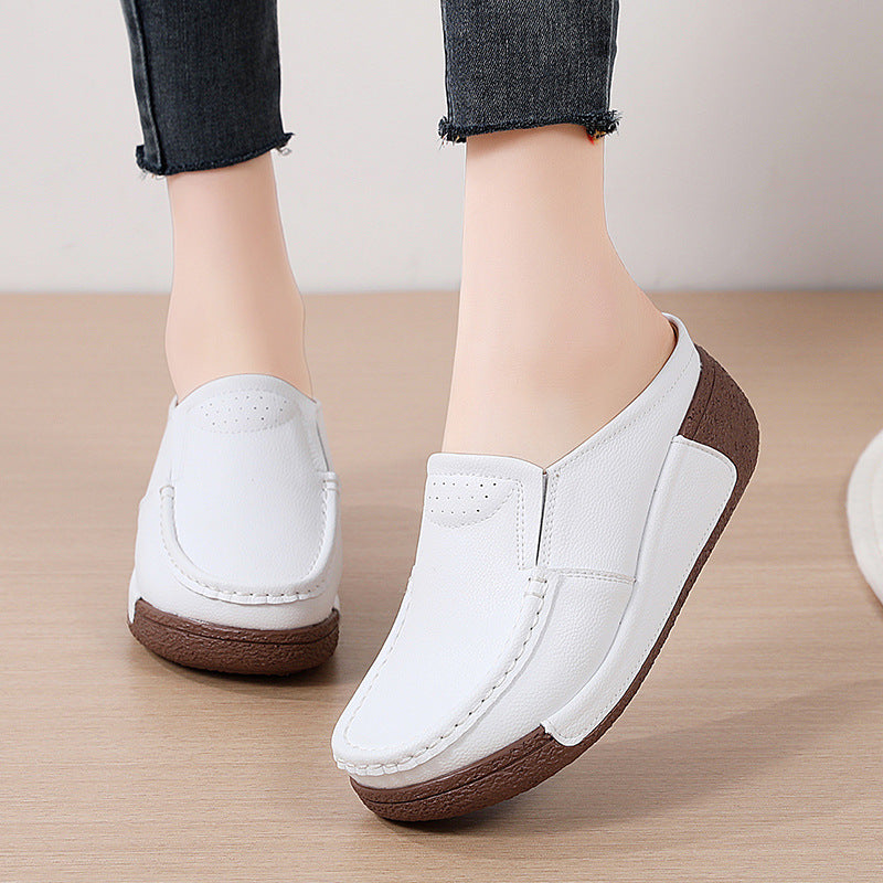 Casual Comfortable Versatile Thick Bottom Toe Cap Slippers Limorista