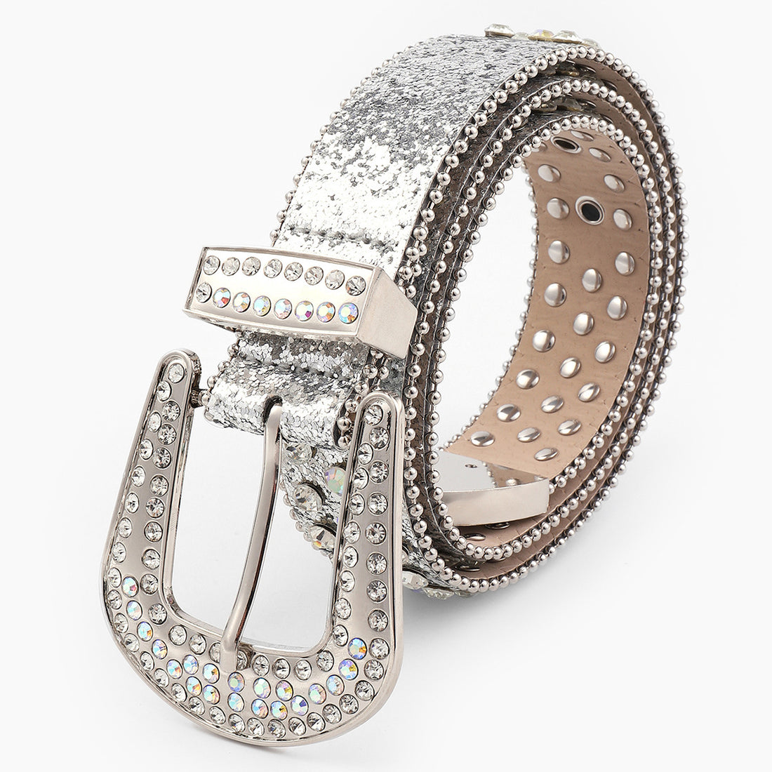 Versatile Fashion Edge Beads New Rhinestone Belt Women&