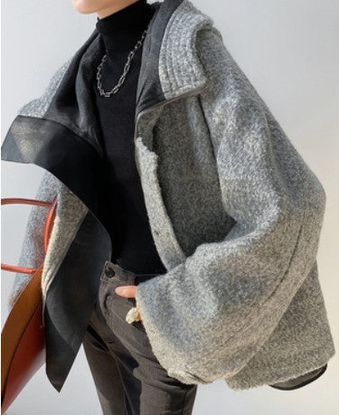 Fur One Piece Back-to-back Cap Coat Women&
