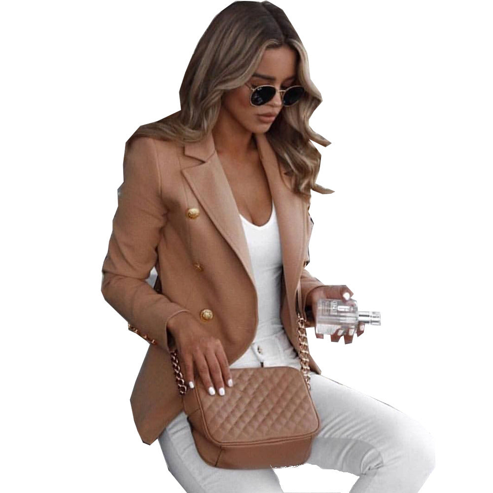 Small solid color suit, feminine jacket Limorista
