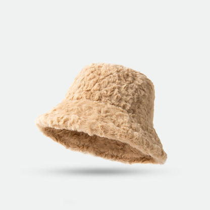 Lambswool Fisherman Hat Winter Warm Fashionable Solid Color Hats For Women Limorista