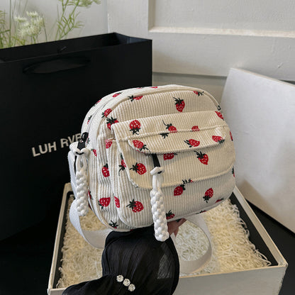 Corduroy Cloth Bag Women&