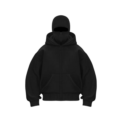 Fleece-lined Double Hood Unique Design Hooded Sweater Limorista