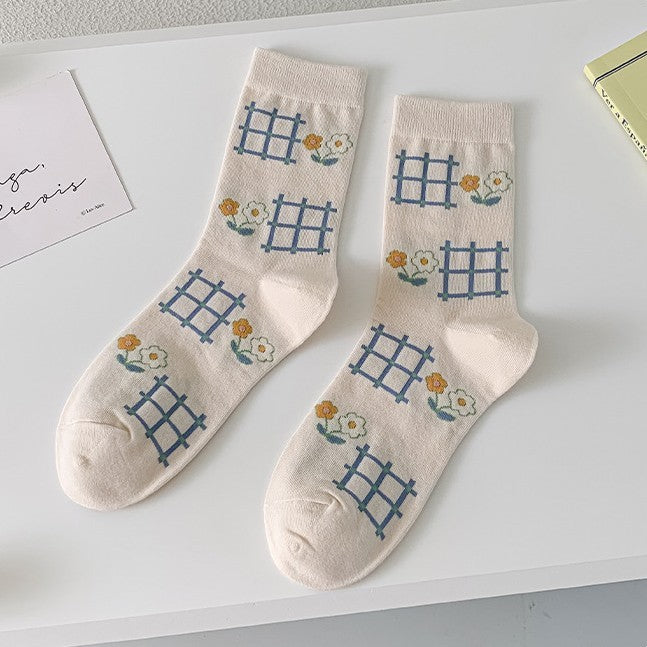 Autumn And Winter Models Of Cute Girls Bubble Mouth Cotton Thigh-high Socks Limorista