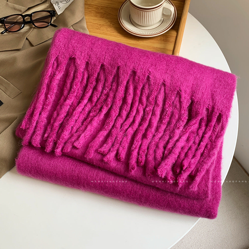 Autumn And Winter All-match Scarf High-grade Thickened Warm Scarf Limorista
