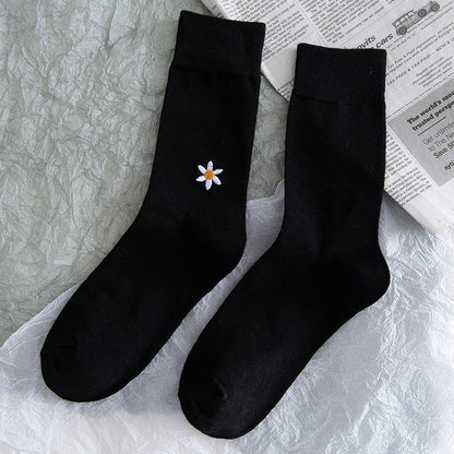 Stars And Moon Pure Color High-top Stockings Jk Socks Tide Socks Limorista