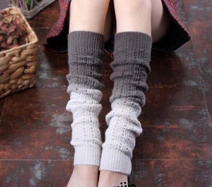 Fall Winter Fashion Gradient Soft Cashmere Foot Sock Women Limorista