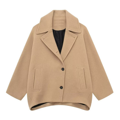 Ladies New Wool Blend Short Coat Limorista