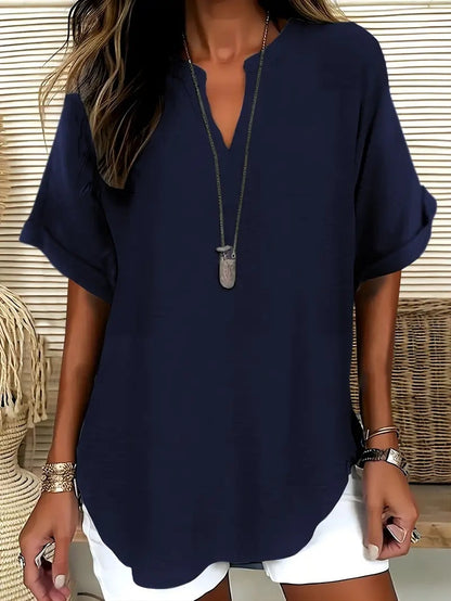 Summer Loose Solid Color Women&