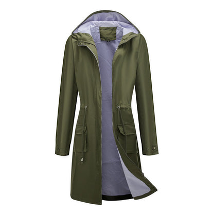 Long Casual Windbreaker Women&