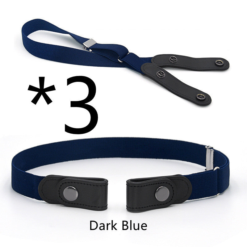 Jeans Belt Seamless Elastic Without Buckle All-match Lazy Belt Limorista