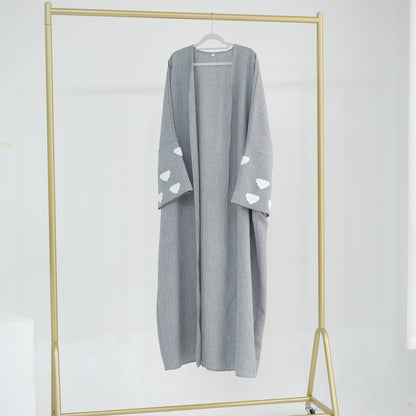 Fashion Cloud Embroidery DUBAI Turkish Elegant Cardigan Robe Limorista
