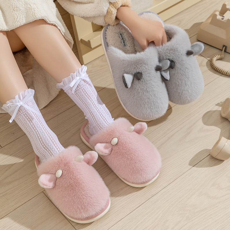 New Autumn And Winter Interior Home No-skid Floor Warm Shoes Limorista