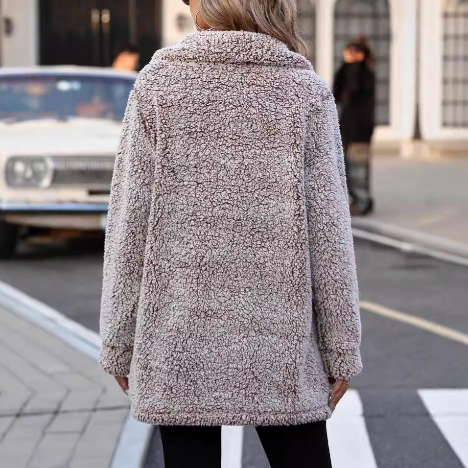 Casual Loose Cardigan Cotton-padded Jacket For Women Limorista