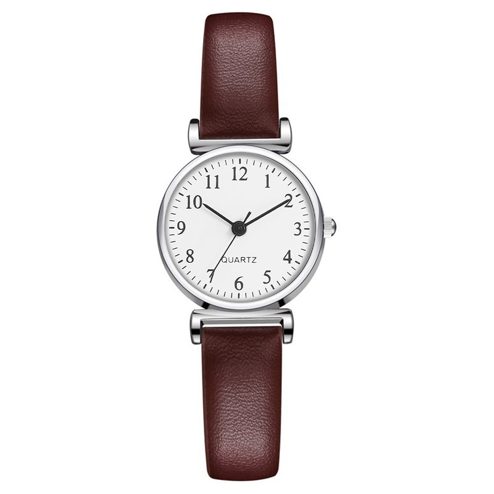 Small And Simple Temperament Student Quartz Watch With Thin Strap Limorista