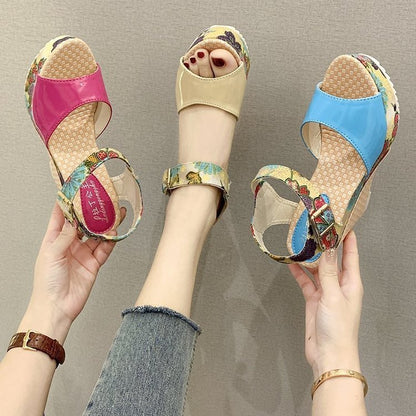Stylish Peep Toe Women&