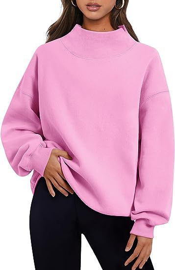 Pullover Sweatshirt Solid Color Loose Tops Round Neck Hoodie Women Thick Clothing Limorista