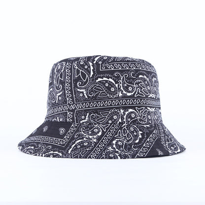 Cashew Full Print Double-sided Fisherman Outdoor Sunshade Sports And Leisure Basin Hat Limorista