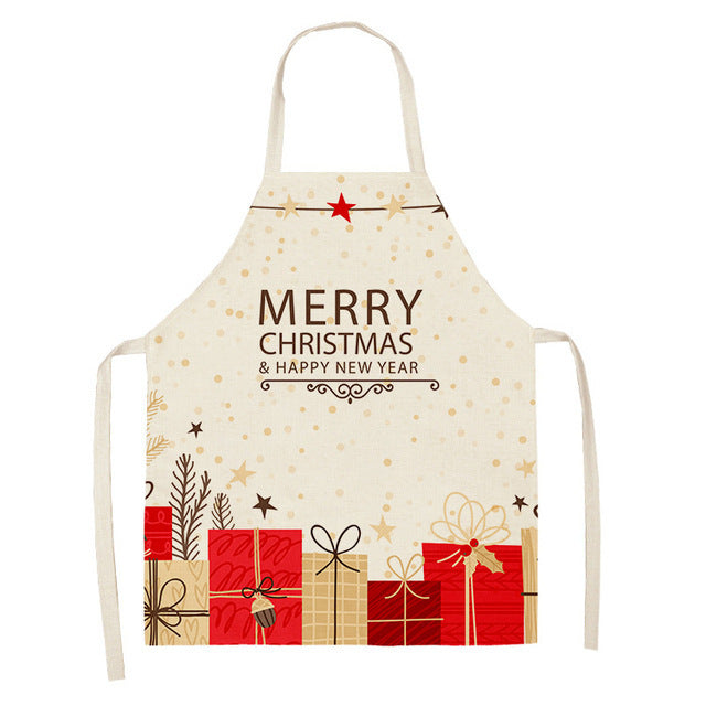 Christmas Series Cotton And Linen Apron Limorista