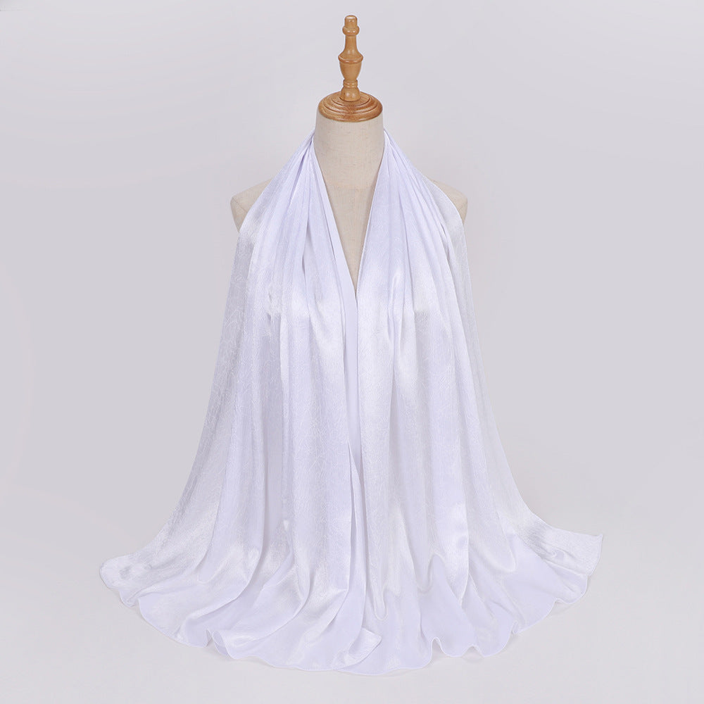 New Silk-like Silky Satin Scarf Limorista